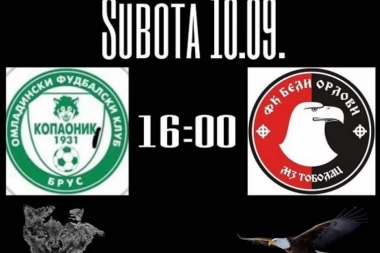 Beli Orlovi nadleću Brus: Sledi derbi Druge rasinske okružne lige!