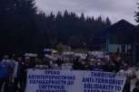Grupa građana iz Podgorice na prelazu Kula: Stop teroru nad Srbima na Kosovu