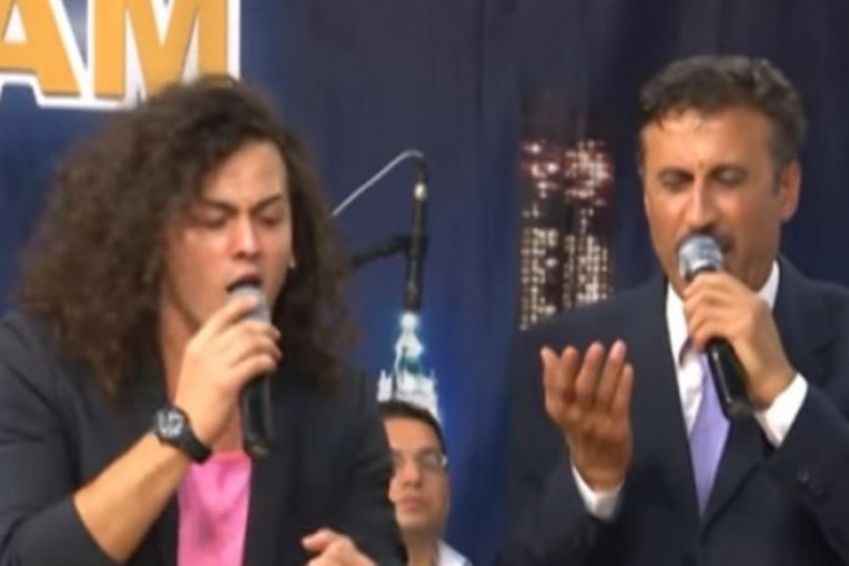 Adam Labunski sa ocem Ibrom 2014. godine