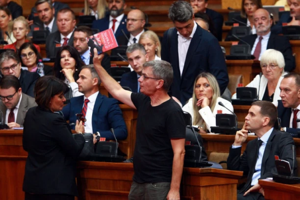 "GENIJALAC" ĆUTA IMA REŠENJE ZA KOSOVO! Jovanović pravio haos u Skupštini: Svi treba da sadimo jagode!