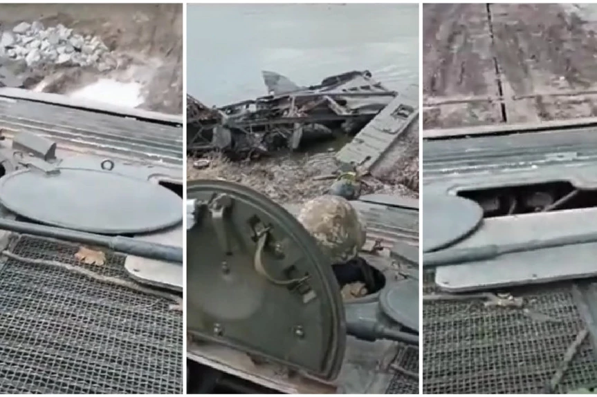 Jugoslovensko borbeno vozilo M-80A u ofanzivi kod Hersona