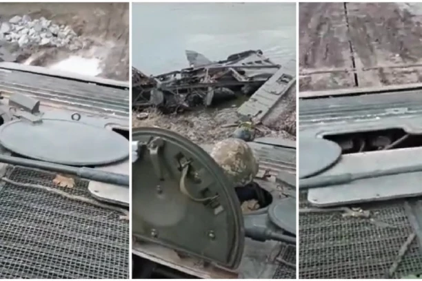 Jugoslovensko borbeno vozilo M-80A u ofanzivi kod Hersona