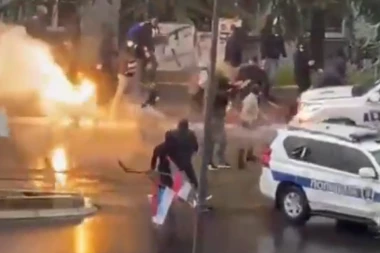 ŽESTOK SUKOB KOD FRANŠA: Huligani napali pripadnike Interventne, povređeno više od 10 policajaca (VIDEO)