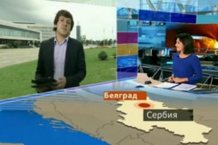 SKANDAL NA RUSKOJ TELEVIZIJI: Prikazana mapa Srbije bez Kosova