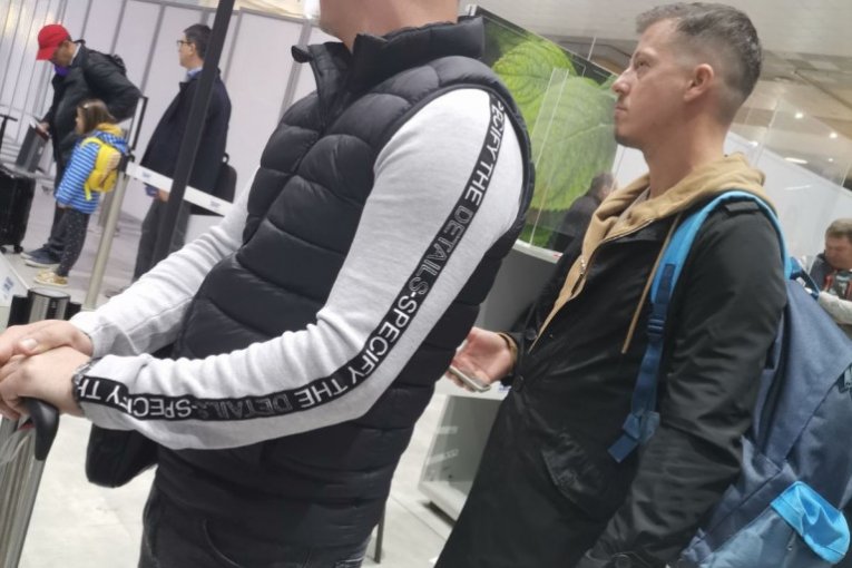 Milan Dinčić Dinča na aerodromu