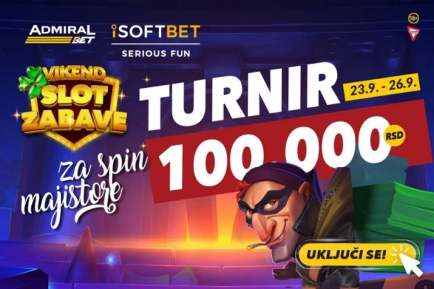 VIKEND SLOT ZABAVA U ADMIRALBET-u DONOSI DO 100.000 RSD