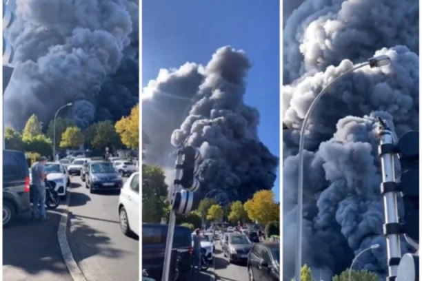 GORELA NAJVEĆA PIJACA U PARIZU: Požar pod kontrolom, bez žrtava (VIDEO)