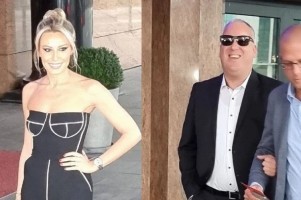 Dajana Paunović stigla na venčanje, DUBOKIM DEKOLTEOM oduzima dah: Saša Matić spreman da napravi veselje za pamćenje! (VIDEO)