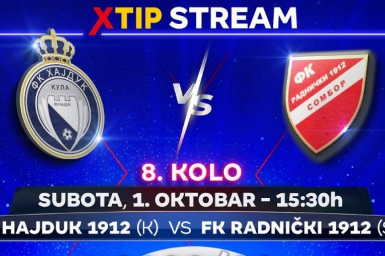 Osmo kolo Srpske lige – grupa Vojvodina, samo na Xtip Stream-u!