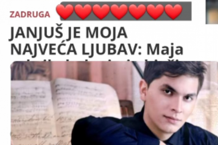 Janjuš posvetio pesmu Maji