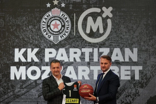 NAJVERNIJA PODRŠKA SRPSKOM SPORTU STIŽE SA ADRESE MOZZARTA: KK Partizan od danas KK Partizan Mozzart Bet