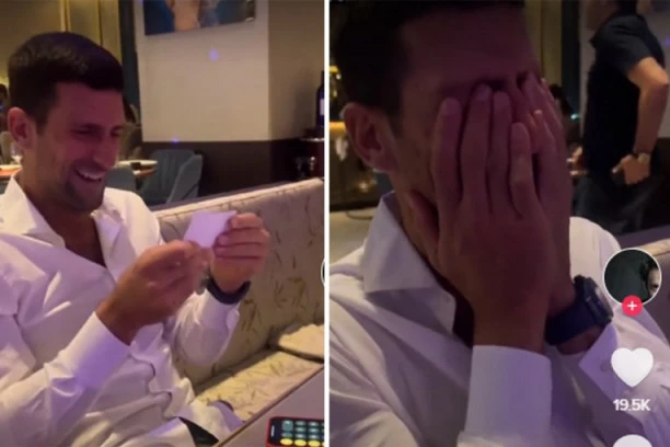 NOVAK OPSOVAO PRED KAMEROM: Isplivao URNEBESAN snimak Srbina, Đoković izvukao ceduljicu, pa se ŠOKIRAO viđenim! (VIDEO)