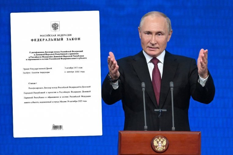 PARAF NA KRUCIJALNI DOKUMENT: Putin potpisao Ustavni zakon o ujedinjenju 4 teritorije sa Ruskom Federacijom!