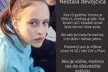 NESTALA DEVOJČICA (13) U KRAGUJEVCU: Svi na nogama, majka APELUJE za pomoć!