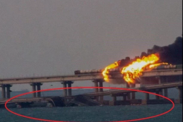 UKRAJINCI POGODILI MOST KOJI SPAJA RUSIJU SA KRIMOM! (VIDEO)