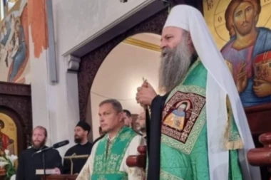 Patrijarh Porfirije USTOLIČIO episkopa Justina u hramu Svetog Save u Parizu