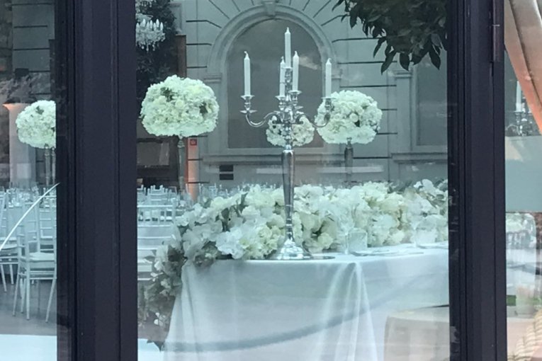 Dekoracija na svadbi Vanje Mijatović 