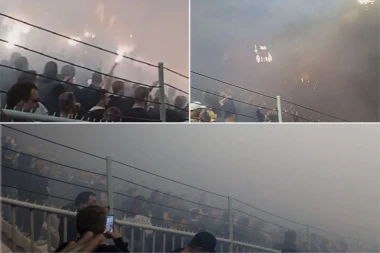 UŽASAN GEST GROBARA: Navijači PREKINULI meč Partizan - Keln! Opšti HAOS u Humskoj, šta će reći UEFA? (VIDEO)