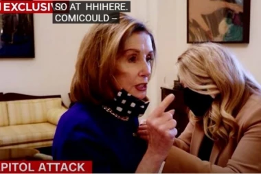 UDARIĆU GA, IZBACIĆU GA I IĆI U ZATVOR! Pojavio se snimak gde Nensi Pelosi preti Trampu: Ovo sam čekala! (VIDEO)