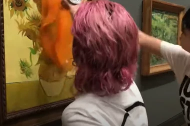 ZANEMELE ZBOG KAZNE: Aktivistkinje skrnavile slike Van Goga, evo kako su na kraju prošle (VIDEO)