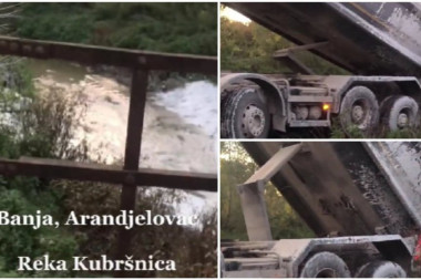 EKOLOŠKI GENOCID! Firma "ArBag" prosipa otpadne materije u reku Kubrušnicu! (VIDEO)
