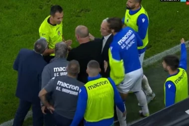 HAOS U ITALIJI: Stanković hteo da ODŠRAFI GLAVU sudiji (VIDEO)