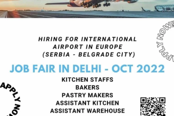 OGLAS U INDIJI ZA POSAO NA BEOGRADSKOM AERODROMU: U Delhiju traže pekare, kuvare, asistente u kuhinji (FOTO)
