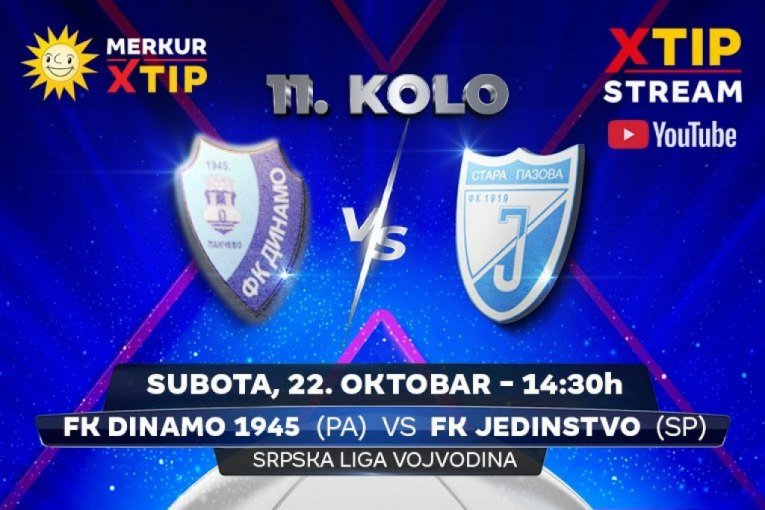 Meč 11. kola Srpske lige – grupa Vojvodina, samo na Xtip Stream-u!