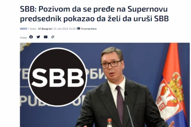 TAJKUNI HOĆE DA UĆUTKAJU PREDSEDNIKA! Napadaju ga, jer je osudio sramnu odluku SBB-a!