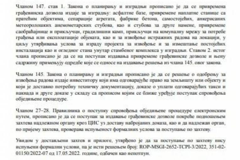 Nastavak obrazloženja