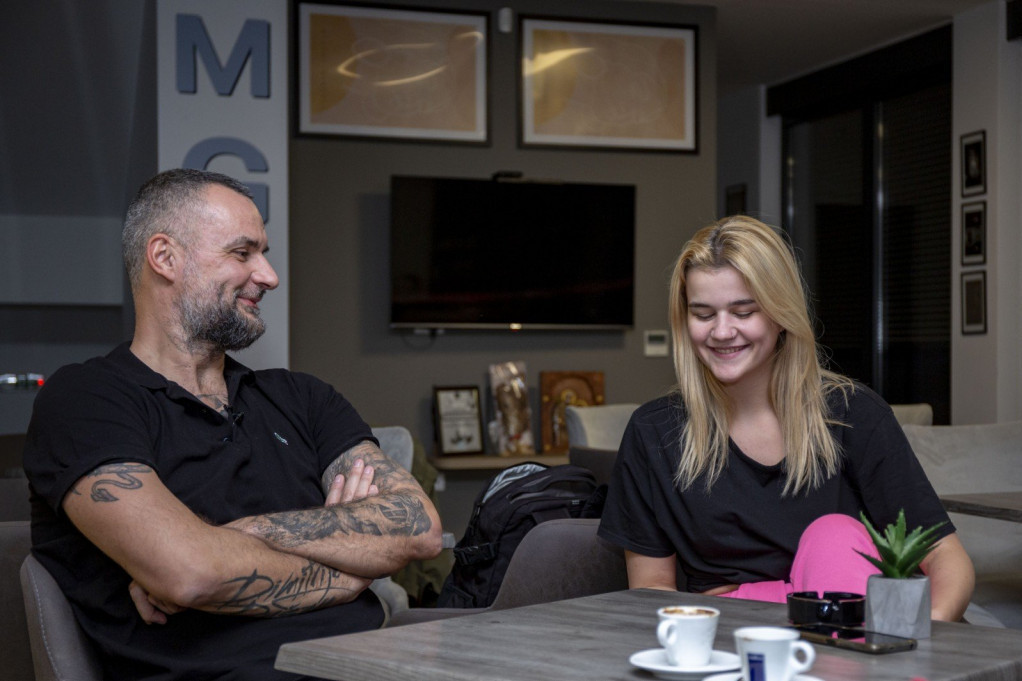 Milan Gurović i njegova ćerka Milica 