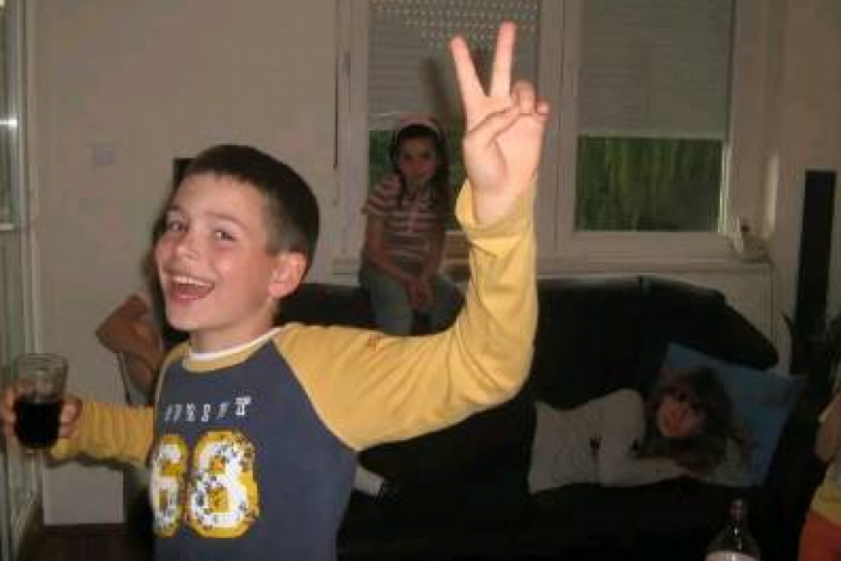 Marko Smiljić kao dečak