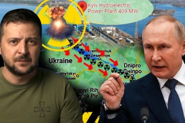 PUTINOV BRUTALNI PLAN ZA HIDRO RAT! Rusi ruše branu u Kijevu, milioni ljudi u opasnosti: Radioaktivni mulj teći će Dnjeprom! (VIDEO)