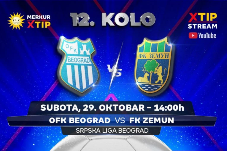 Derbi meč 12. kola Srpske lige – grupa Beograd, samo na Xtip Stream-u!