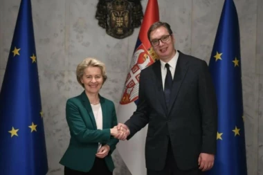 SASTANAK VUČIĆA I URSULE FON DER LAJEN: Složili smo se da je dijalog jedini pravi put ka rešenju svih otvorenih pitanja i odnosa sa Prištinom