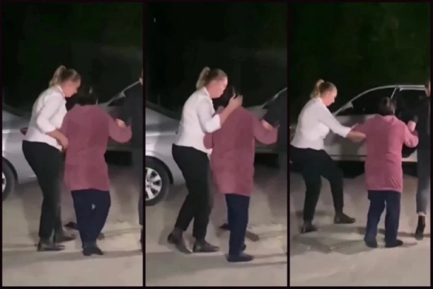 POLJUBAC U ČELO I ZAGRLJAJ: Ćerka izvela iz Doma za penzionere baku koju su pretukli u Peći (VIDEO)
