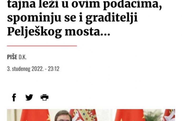 Sramni naslov o predsedniku Vučiću