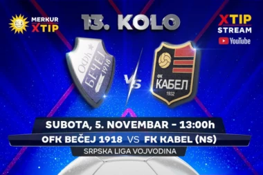 Duel 13. kola Srpske lige – grupa Vojvodina, samo na Xtip Stream-u!