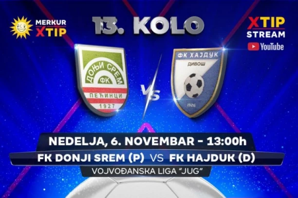 Meč 13. kola Vojvođanske lige – grupa Jug, samo na Xtip Stream-u!