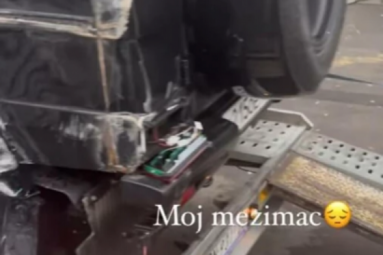 Tamara Đurić pokazala kako izgleda njen slupani automobil