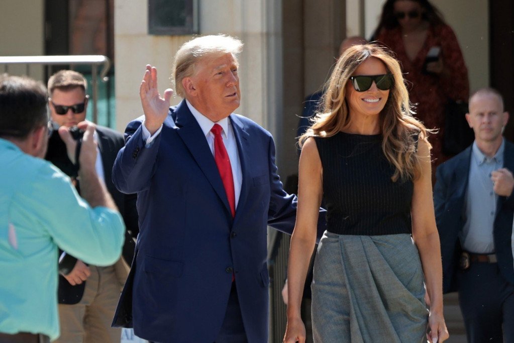 Melanija i Donald Tramp