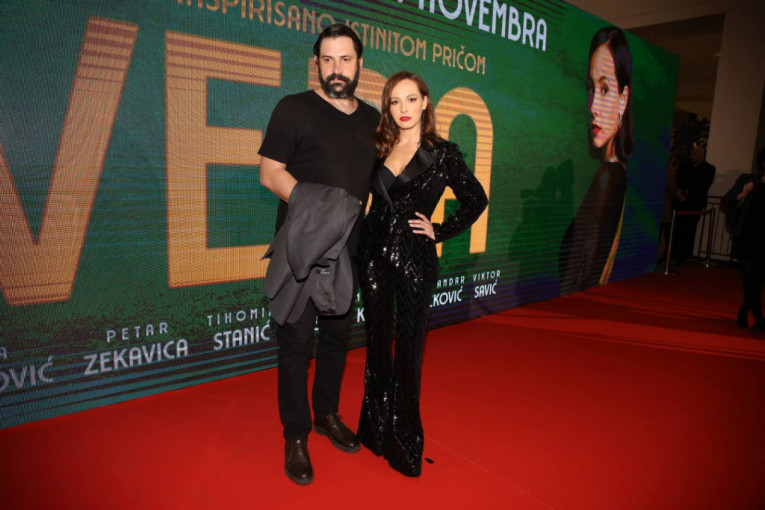 Goran Bogdan i Jovana Stojiljković na premijeri filma ''Vera''