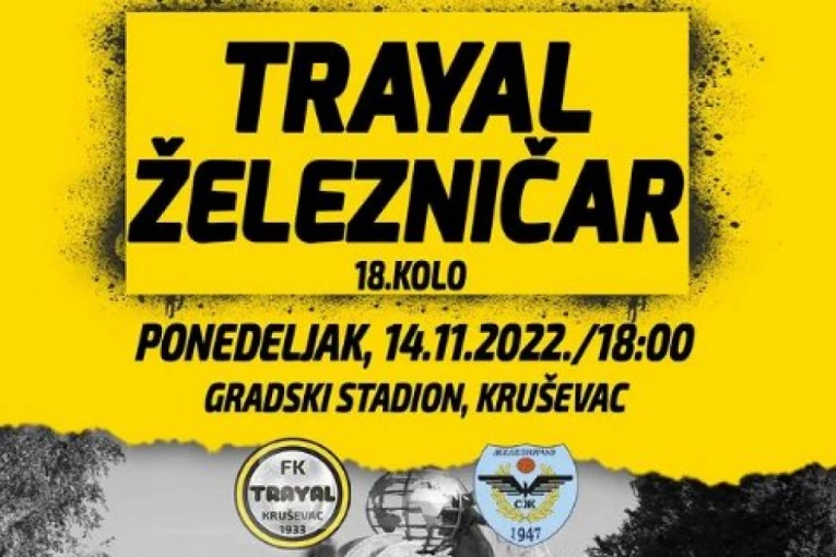 OČEKIVANJA SU VELIKA: Železničar u Kruševcu traži bodove za elitu - obezbeđen TV prenos!