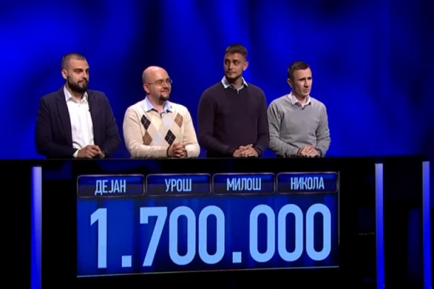 SRUŠEN REKORD U KVIZU POTERA: 1.700.000 dinara za Dejana, Uroša, Miloša i Nikolu!