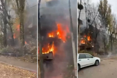 SERIJE EKSPLOZIJA ŠIROM UKRAJINE: Novi ruski napadi na Kijev, pogođene stambene zgrade, na meti i Harkov, Krivi Rog, Lavov (VIDEO)