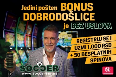 BEZ USLOVA JE JEDINI POŠTEN BONUS DOBRODOŠLICE