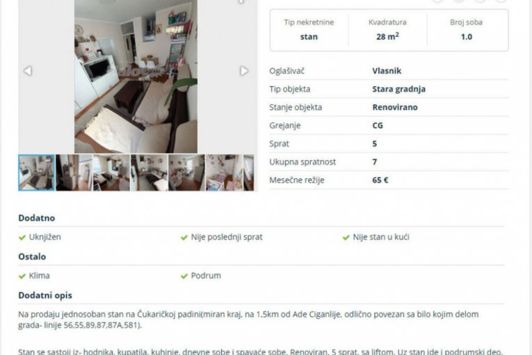 Stan na Čukaričkoj padini