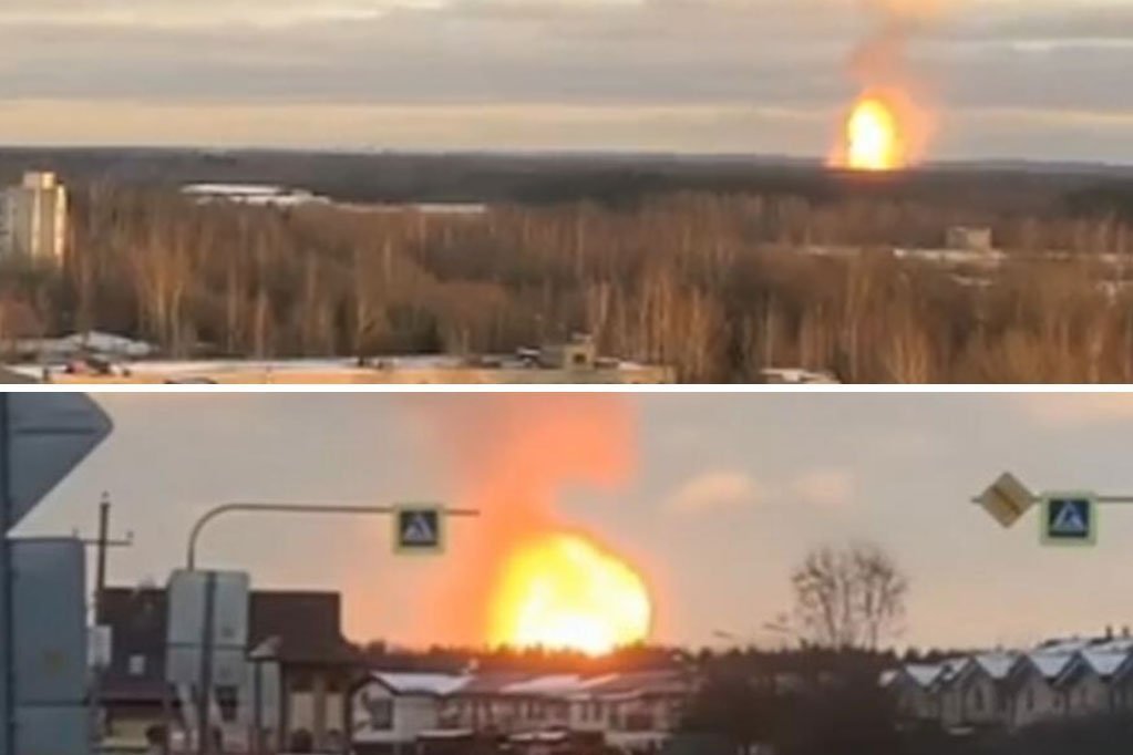 NOVA JEZIVA EKSPLOZIJA U RUSIJI: Vatrogasci i spasioci na terenu - gori u Lenjingradskoj oblasti, vatra bukti na sve strane (VIDEO)