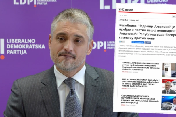BOLJE DA SU ĆUTALI! UNS se konačno oglasio o Čedinom napadu na novinarku Republike, BESRAMNO IZJEDNAČILI PROGONITELJA I ŽRTVU!