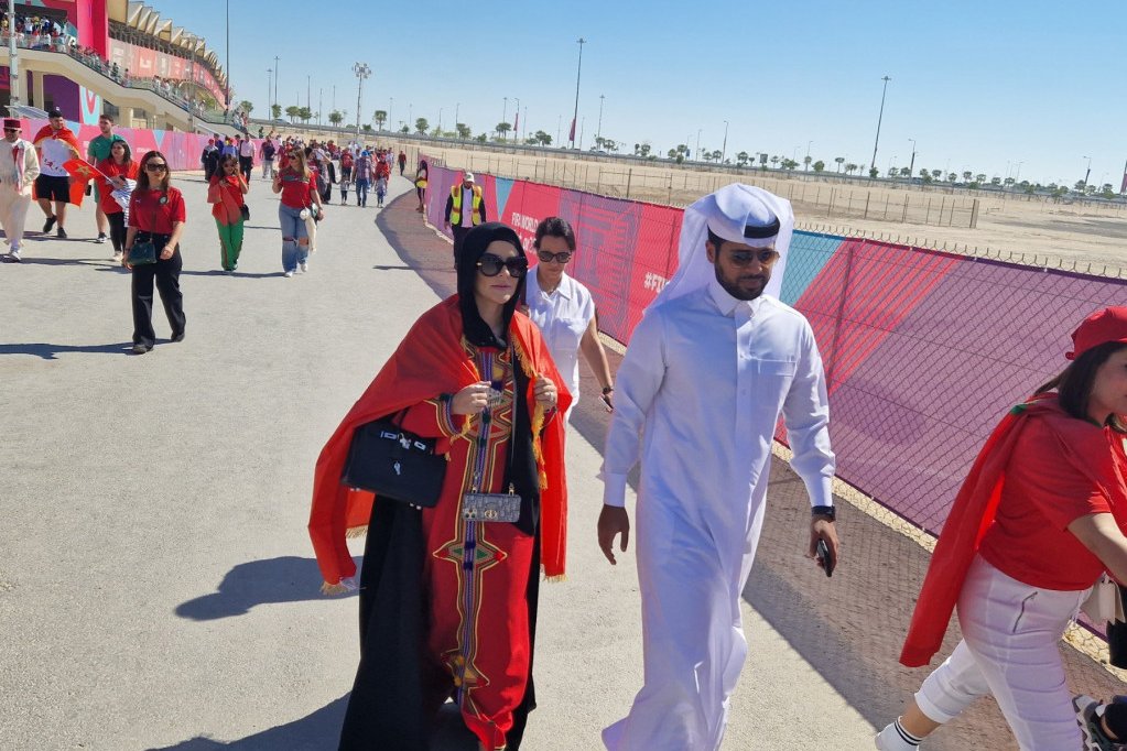 Atmosfera pred meč Maroko - Hrvatska